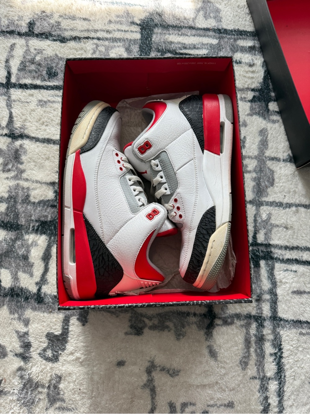 Nike Jordan 3 Fired Red 2013